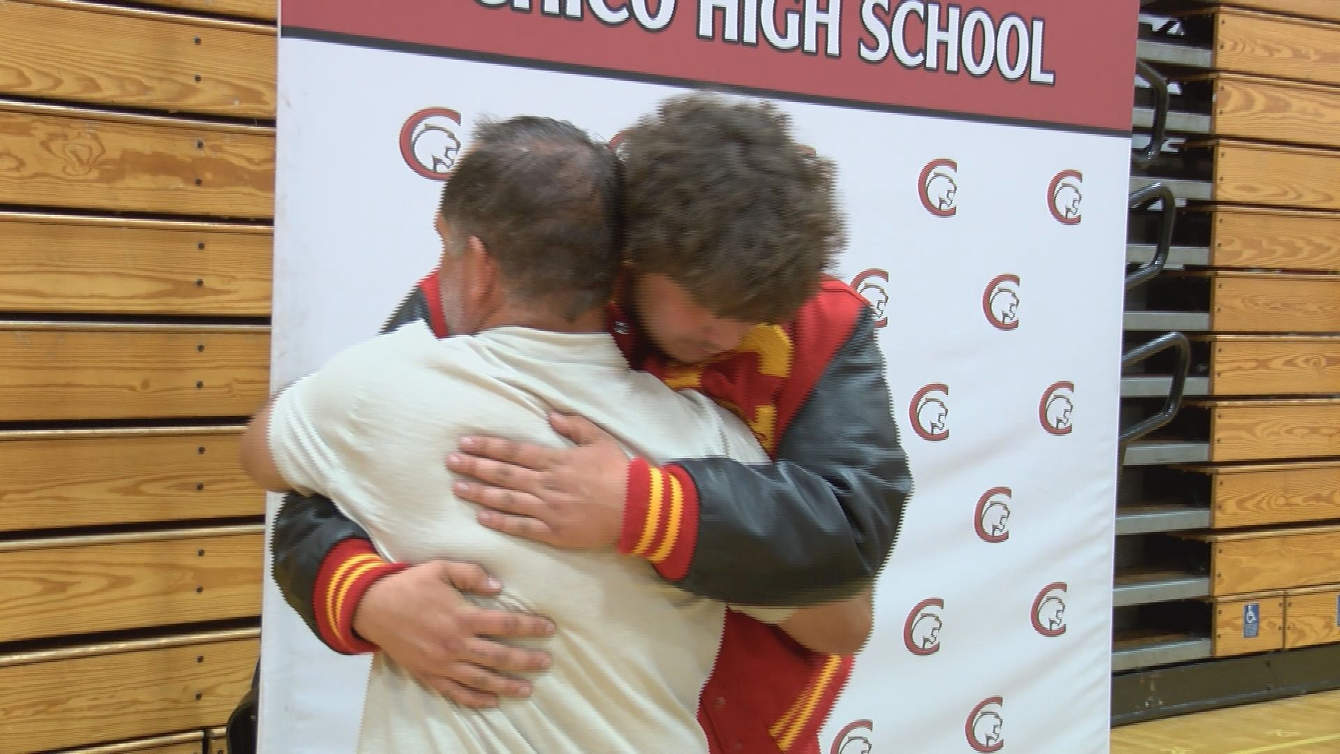 Sam Rufino with coach Jason Alwister
